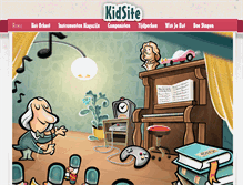 Tablet Screenshot of orkestkidsite.nl